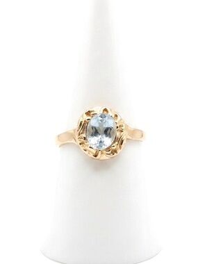 New Woman’s Aztec Design Hand Crafted Bohemian Gold CZ Diamond Ring